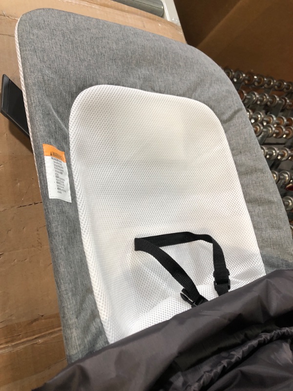 Photo 1 of * USED * 
Baby Delight Alpine Deluxe Portable Bouncer | Infant | 0 – 6 months | Charcoal Tweed