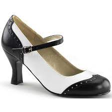 Photo 1 of Flapper Black White Shoes SIZE 11