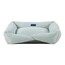 Photo 1 of * USED * 
 Pets Square Light Blue Suede Bolster Bed (Medium)