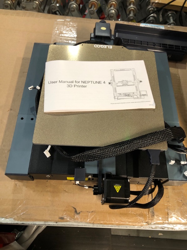 Photo 3 of * USED*
 ELEGOO Neptune 3 Pro FDM 3D Printer with Auto Bed Leveling, Dual-Gear Direct Extruder, Dual Lead Screw Drive, Removable Capacitive Screen, 8.85x8.85x11in Large Printing Size