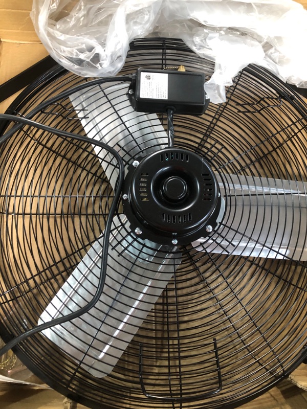 Photo 2 of Simple Deluxe 24 Inch Industrial Wall Mount Fan,