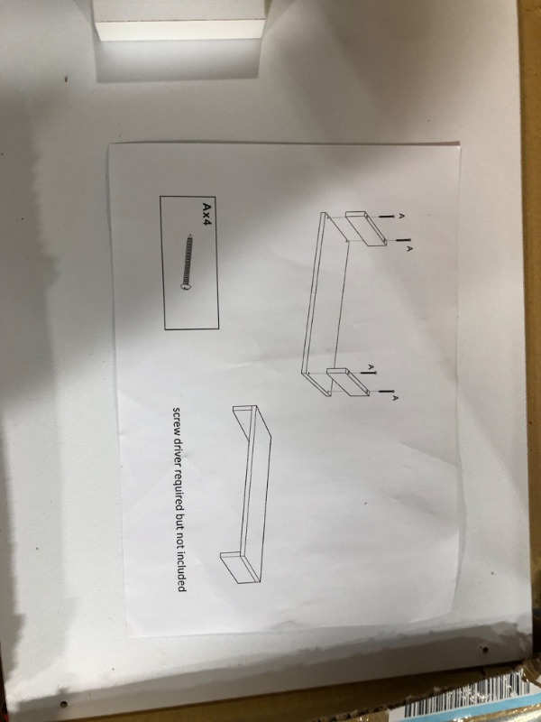 Photo 3 of MISSING PARTS*
Mind Reader Wooden Monitor Riser, 3-1/4”H x 21”W x 9-1/2”D, White