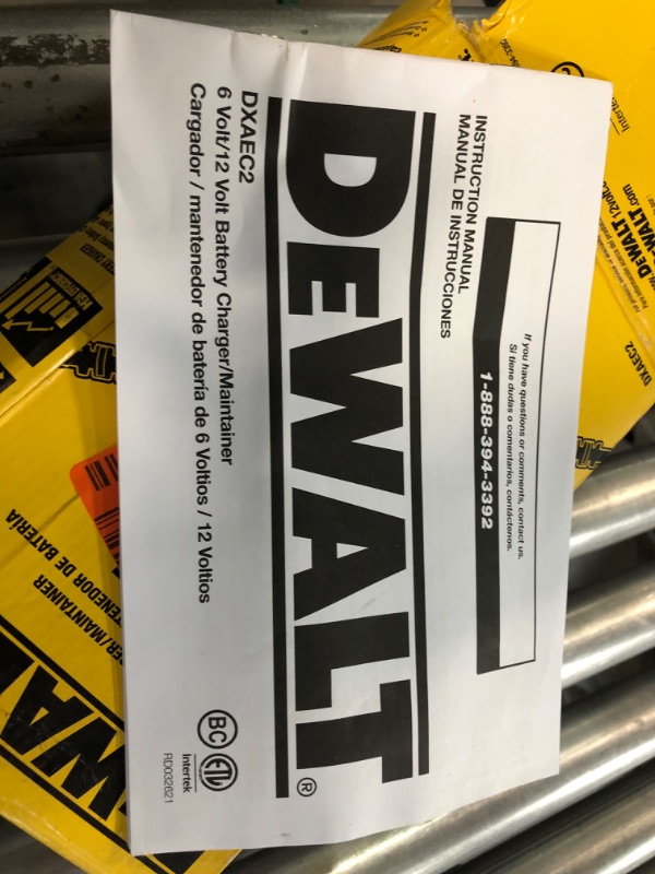 Photo 2 of DEWALT DXAEC2 DXAEC2 Professional 2-Amp Automotive Battery Charger and Maintainer