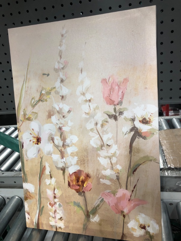 Photo 3 of 16 x 26" floral wall painting on a canvas