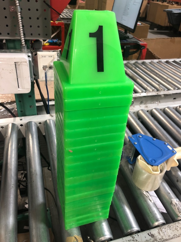 Photo 1 of Crime Scene Evidence Marker Versa Cones, Numbers 1-20, Green
