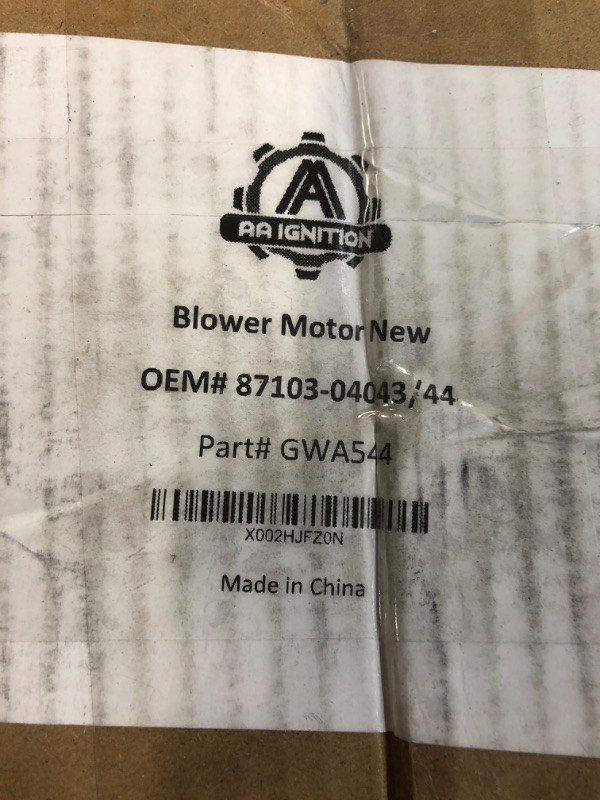 Photo 5 of Genuine Toyota Parts - Motor Sub-Assy, Blow (87103-04044)