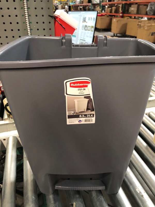 Photo 1 of 8.25-Gal. Step-On Wastebasket [Set of 6]