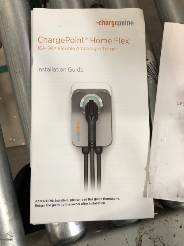 Photo 4 of ChargePoint Home Flex Electric Vehicle (EV) Charger upto 50 Amp, 240V, Level 2 WiFi Enabled EVSE, UL Listed, Energy Star, NEMA 6-50 Plug or Hardwired, Indoor/Outdoor, 23-Foot Cable