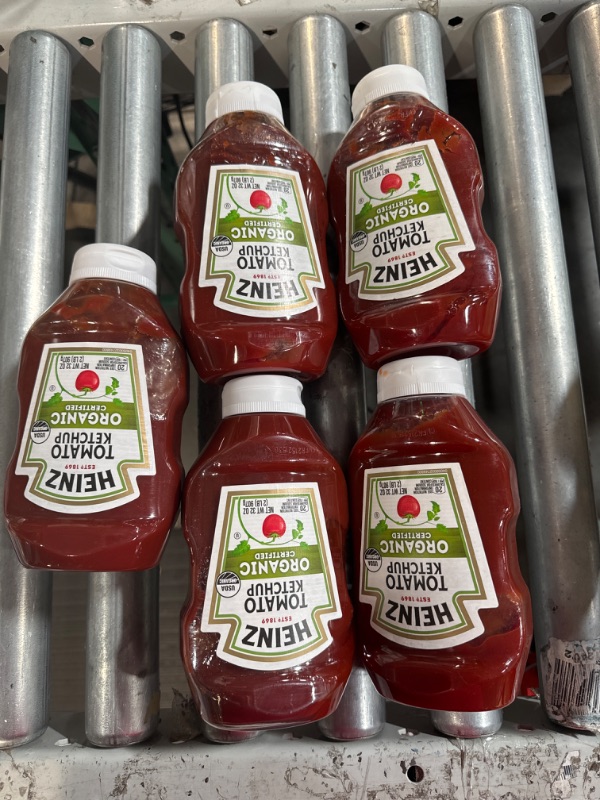 Photo 2 of (5 pack) Heinz Organic Tomato Ketchup (32 oz Bottle)