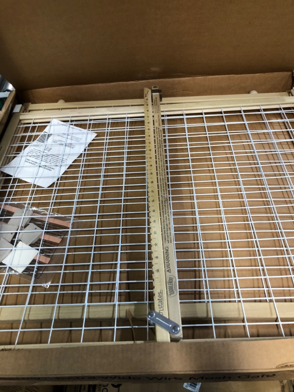 Photo 2 of 50" Wide Extra Wide Wire Mesh Baby Gate, Fits 29.5"-50" Wide 32" Tall