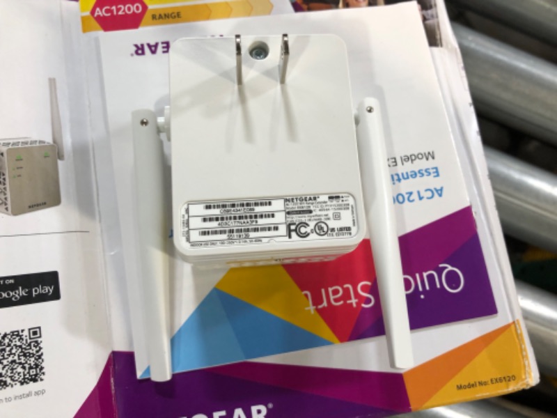 Photo 3 of NETGEAR Wi-Fi Range Extender EX6120 - Coverage Up to 1500 Sq Ft and 25 Devices with AC1200 Dual Band Wireless Signal Booster & Repeater (Up to 1200Mbps Speed)