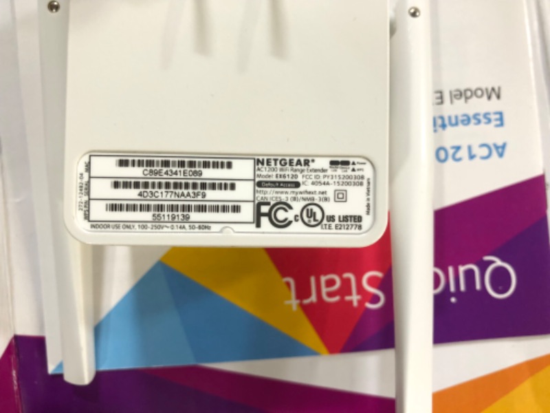 Photo 4 of NETGEAR Wi-Fi Range Extender EX6120 - Coverage Up to 1500 Sq Ft and 25 Devices with AC1200 Dual Band Wireless Signal Booster & Repeater (Up to 1200Mbps Speed)