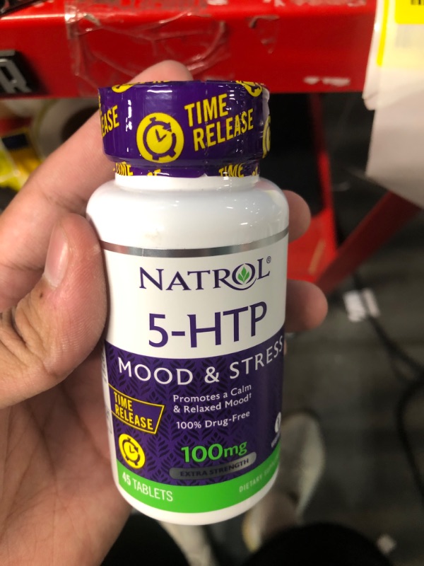 Photo 2 of 5-Htp 100Mg Time Release by Natrol - 45 Tab, 