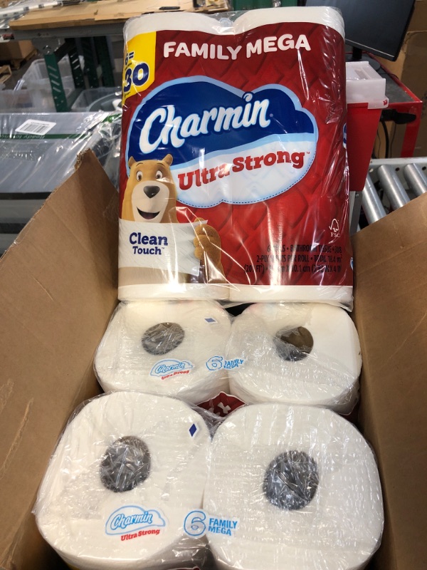 Photo 2 of Charmin Ultra Strong Clean Touch Toilet Paper, 18 Family Mega Rolls = 90 Regular Rolls