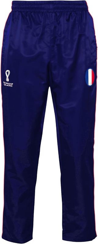Photo 1 of 3pk Outerstuff Men's FIFA World Cup Contrast Training Track Pant - BLACK****
