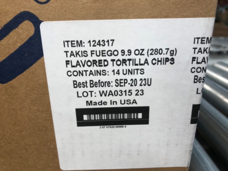 Photo 3 of 09/23*** Takis Fuego Rolled Spicy Tortilla Chips, Hot Chili Pepper Lime Flavored, Multipack Box 14 Bags, 9.9 Ounces Each