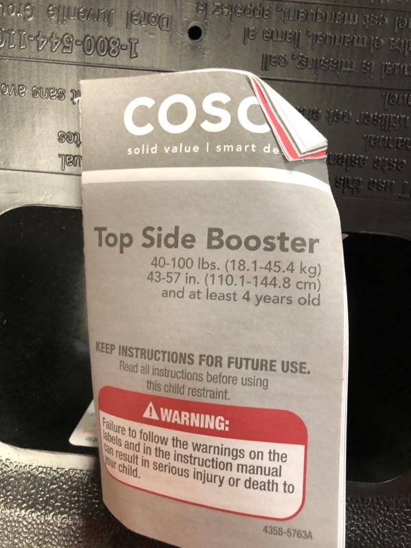 Photo 2 of Cosco Topside Backless Booster Car Seat (Leo)