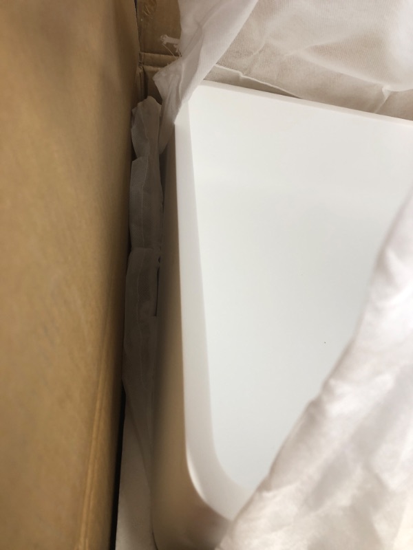 Photo 4 of [READ NOTES]
Magnolia Modern White Matte Stone 21 in. L x 14 in. W x 5 in. H Rectangular Vessel Bathroom Sink
