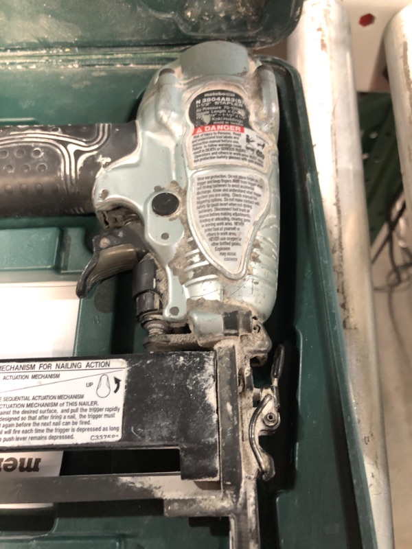 Photo 4 of *** SEE NOTES - HEAVILY USED AND DIRTY *** Metabo HPT Stapler, 1-1/2 Inch