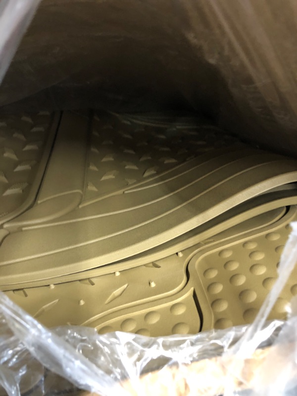 Photo 1 of Automotive Floor Mats Tan Solid Beige ClimaProof all season protection Universal Fit 