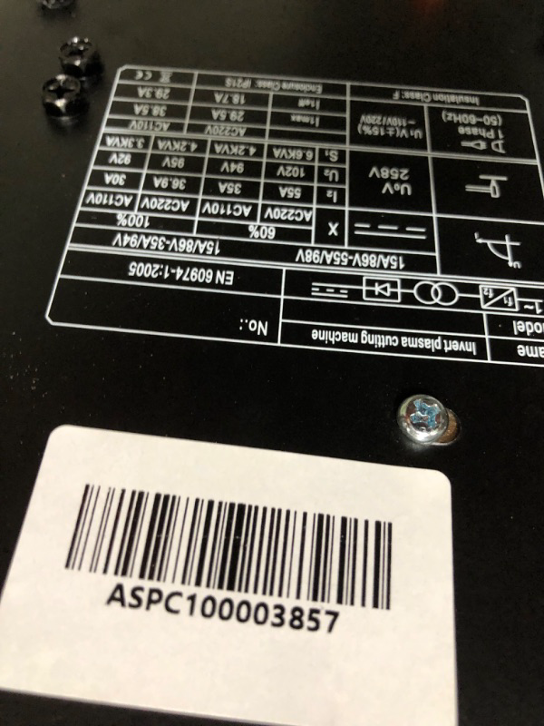 Photo 4 of * used item * see images for damage *
Lotos Supreme LTP5500DCNC Non-Touch Pilot Arc CNC Enabled Digital Plasma Cutter THC Torch Height , Dual Voltage 110V/220V, 3/5 inch 