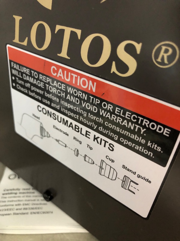 Photo 5 of * used item * see images for damage *
Lotos Supreme LTP5500DCNC Non-Touch Pilot Arc CNC Enabled Digital Plasma Cutter THC Torch Height , Dual Voltage 110V/220V, 3/5 inch 