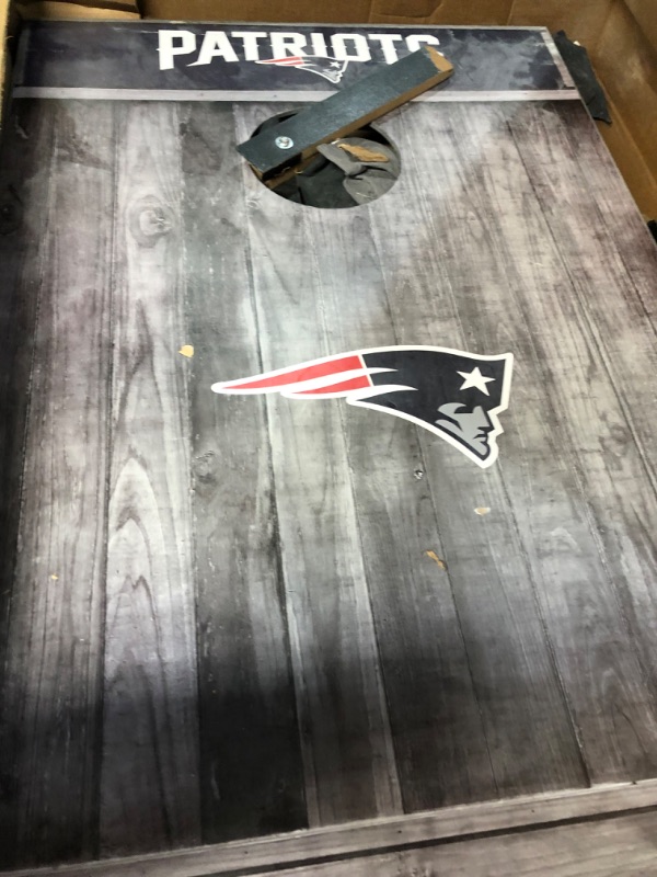 Photo 3 of **PARTS ONLY  NFL Pro Football 2' x 3' MDF Wood Deluxe Cornhole Set b