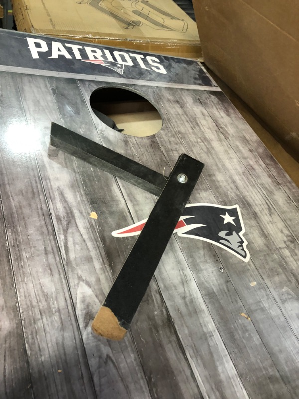 Photo 2 of **PARTS ONLY  NFL Pro Football 2' x 3' MDF Wood Deluxe Cornhole Set b