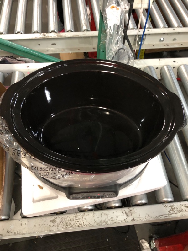 Photo 3 of **MISSING LID   Hamilton Beach 7-Quart Programmable Slow Cooker  Dishwasher-Safe 