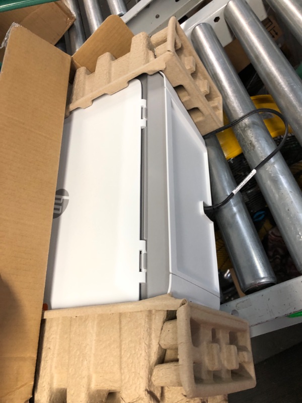 Photo 1 of ***POWERS ON - UNABLE TO TEST FURTHER***
HP DeskJet 2755e Wireless Color All-in-One Printer with bonus 6 months Instant Ink (26K67A), white