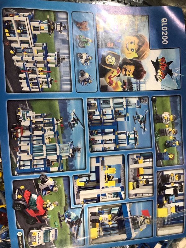 Photo 3 of DG Dreams City Series Building Set, Police Station Building Kits Anti-Terrorism Theme with Helicopters and Multiple Vehicles(1397 Pieces)