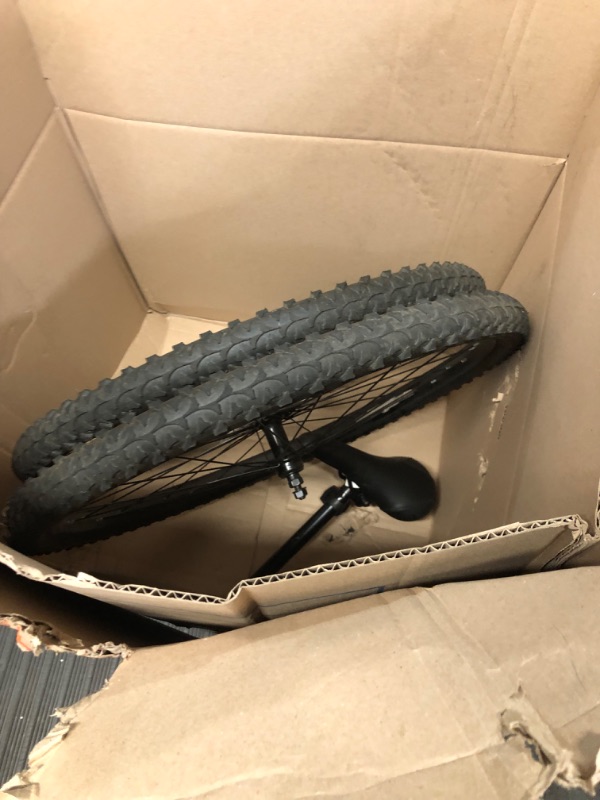 Photo 2 of ***NONFUNCTIONAL - DAMAGED - MISSING HARDWARE - CANNOT BE ASSEMBLED - FOR PARTS***
Huffy Hardtail Mountain Bike, Stone Mountain 26 inch, 21-Speed, Lightweight, Dark Blue Denim