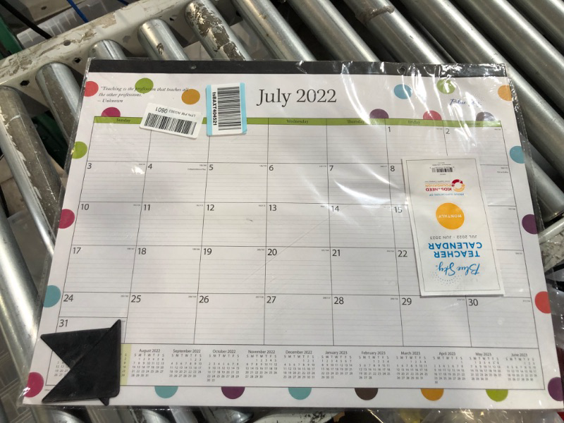 Photo 2 of Blue Sky 2023-2024 Academic Year Monthly Desk Pad Calendar, 22" x 17"