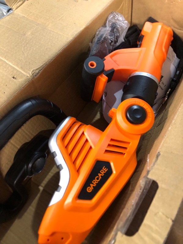 Photo 3 of **LOOKS NEW**
Cordless Pole Hedge Trimmer Electric, 2 in 1 Long Reach Hedge Trimmers 