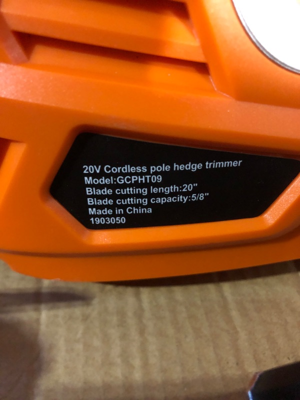 Photo 5 of **LOOKS NEW**
Cordless Pole Hedge Trimmer Electric, 2 in 1 Long Reach Hedge Trimmers 