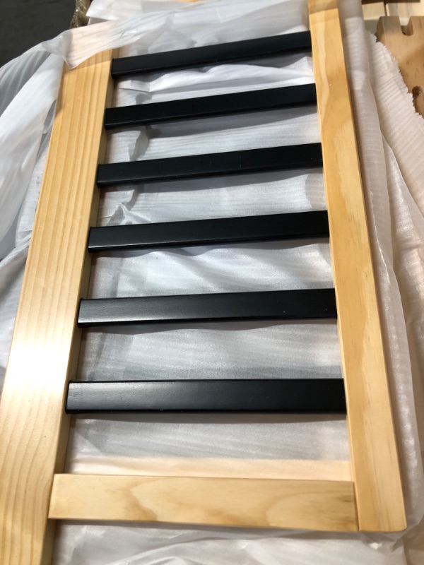 Photo 1 of **NEW OPEN FOR INSPECTION**
Olive and Opie Twain Toddler Bed in Natural and Black Natural/Black