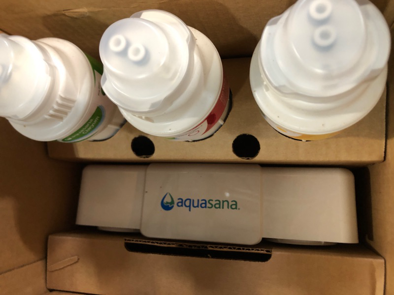 Photo 3 of * used item * unknown if incomplete * 
Aquasana 3-Stage Max Flow Claryum Under Sink Water Filter System - White Brushed Nickel Water Filter