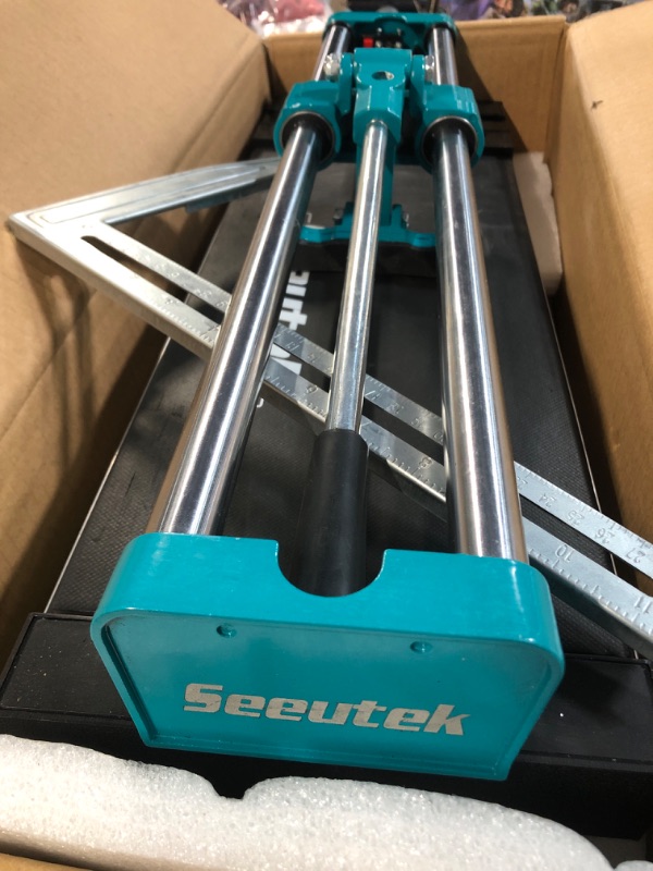 Photo 4 of **HAS BEEN USED**
Seeutek 16 Inch Manual Tile Cutter Tools With Tungsten Carbide Scoring Wheel Blue