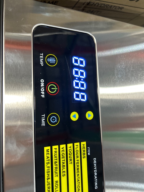Photo 1 of **NEW OPEN FOR INSPECTION**
Colzer Food Dehydrator Machine(67 Free Recipes) 8 Stainless Steel Trays Adjustable Thermostat Digital Food Dehydrator