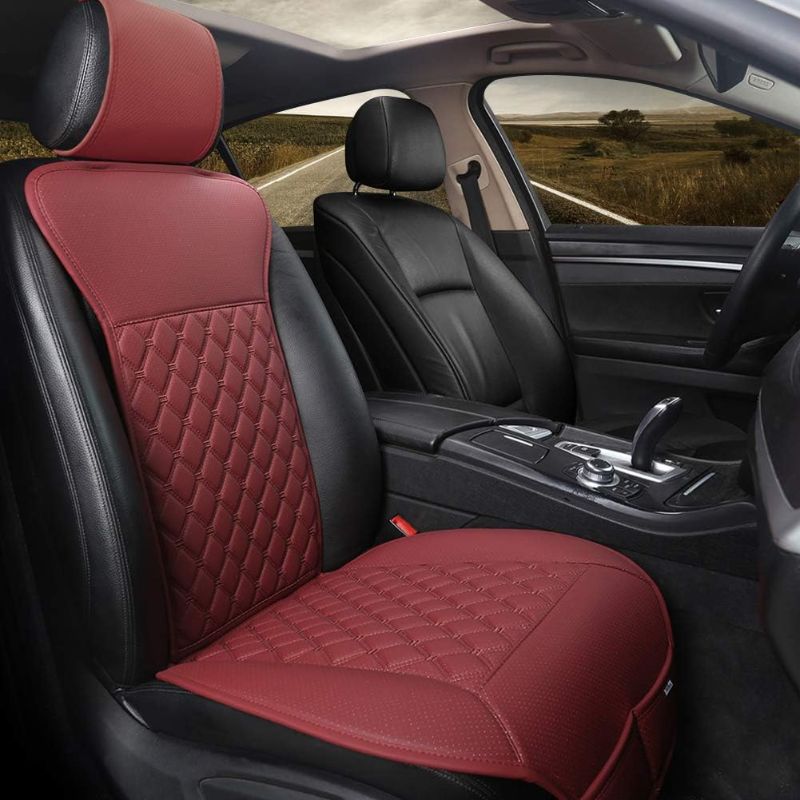 Photo 1 of (USED) **STOCK IMAGE FOR REFERENCE ONLY**
Black Panther Car Seat Cover, Luxury Car Protector, Universal Anti-Slip Driver Seat Cover with Backrest(1 Piece, Red Wine)