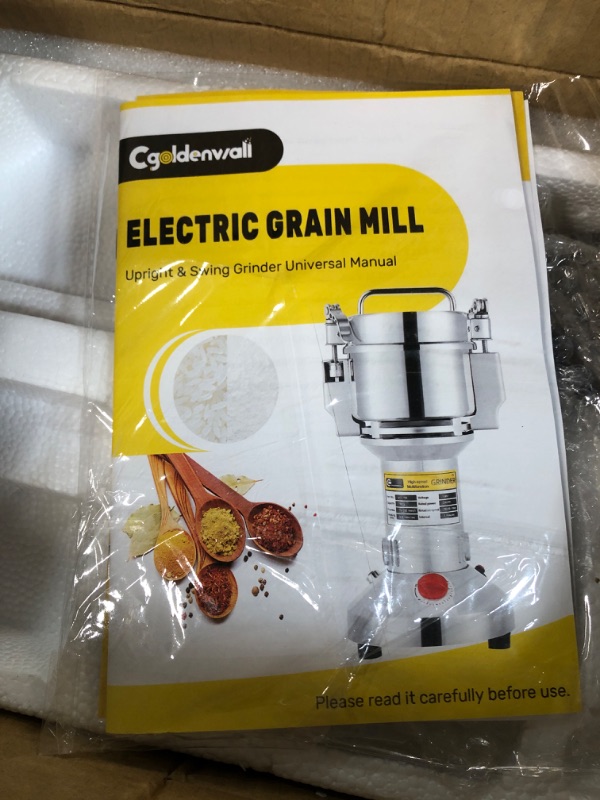 Photo 2 of **NEW OPEN FOR INSPECTION**
CGOLDENWALL 700g Electric Grain Grinder 