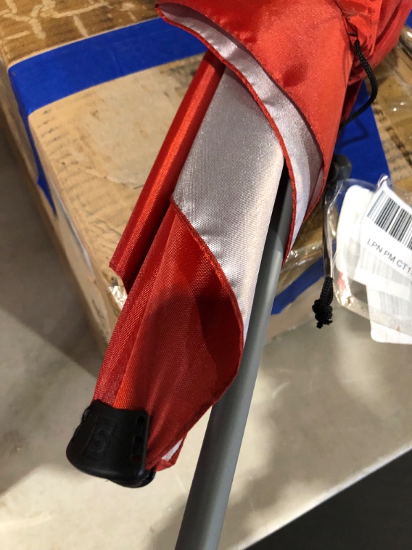 Photo 3 of [FOR PARTS, READ NOTES]
Sport-Brella Versa-Brella SPF 50+ Adjustable Umbrella with Universal Clamp XL + Backpack Chair Firebrick Red