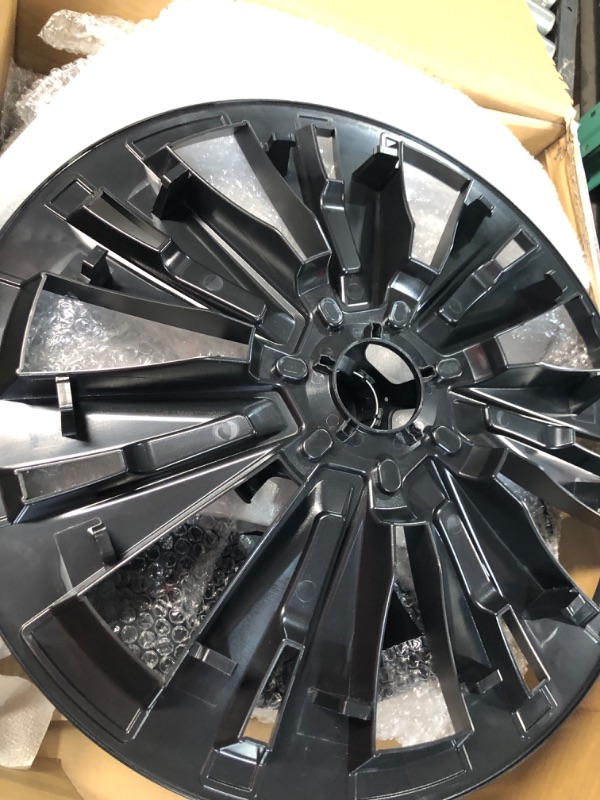 Photo 4 of **STOCK IMAGE FOR REFERENCE ONLY**
BEEGROW Fits Tesla Model Y Wheel Covers 19 Inch, Matte Black