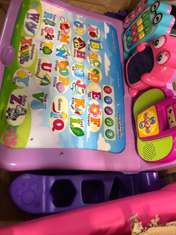 Photo 4 of **HAS BEEN USED**
VTech Touch and Learn Activity Desk Deluxe, Pink Desk Pink Standard Packaging