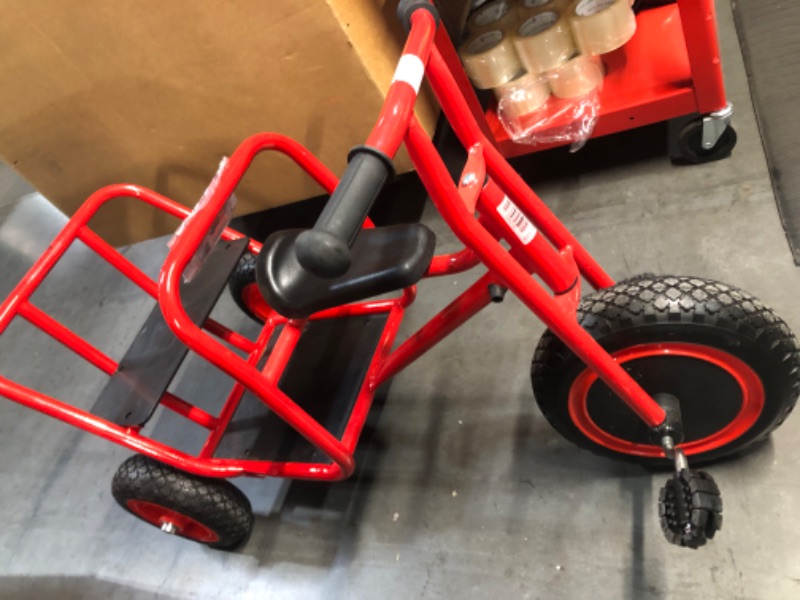 Photo 3 of *IN VERY GOOD CONDITION*Angeles Taxi Trike, Kids Tandem Tricycle, Red-Blk, AFB1200, Preschool And Playground Learning Activity, Daycare And Classroom Outdoor Play Equipment Red-black 16"H Seat Tandem Taxi Trike