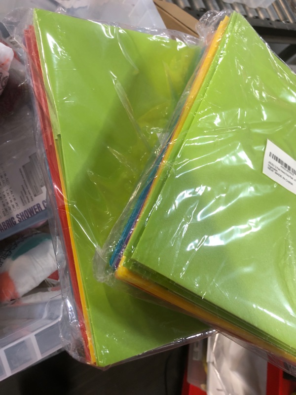 Photo 2 of JISUSU Heavy Duty Plastic Folders with Pockets and Prongs-6Pack?bundle of 2**