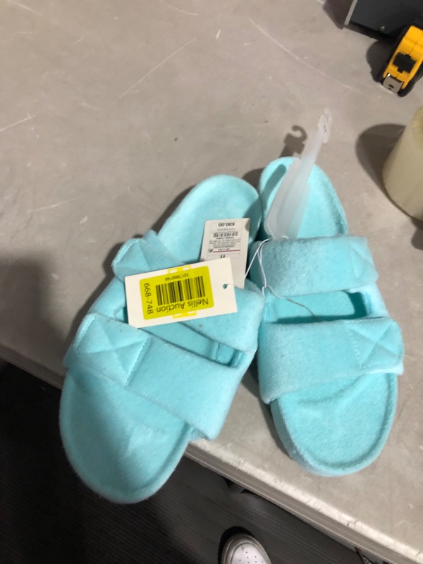 Photo 4 of (USED) Women's Remi Platform Slide Sandals - a New Day Turquoise Blue 11