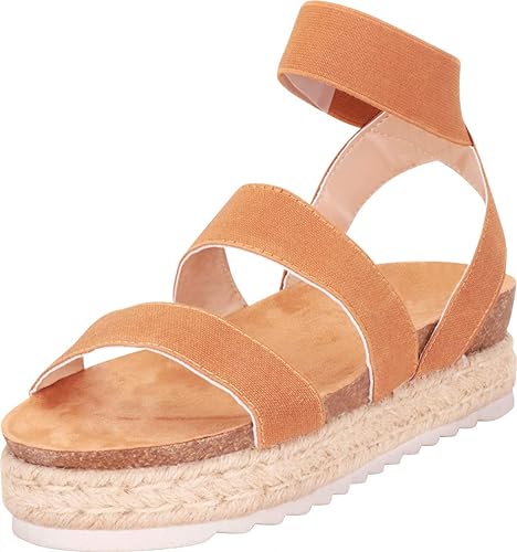 Photo 1 of Nature Breeze Women's Casual Summer/Spring Open Toe Espadrille Wedge Sandals    8