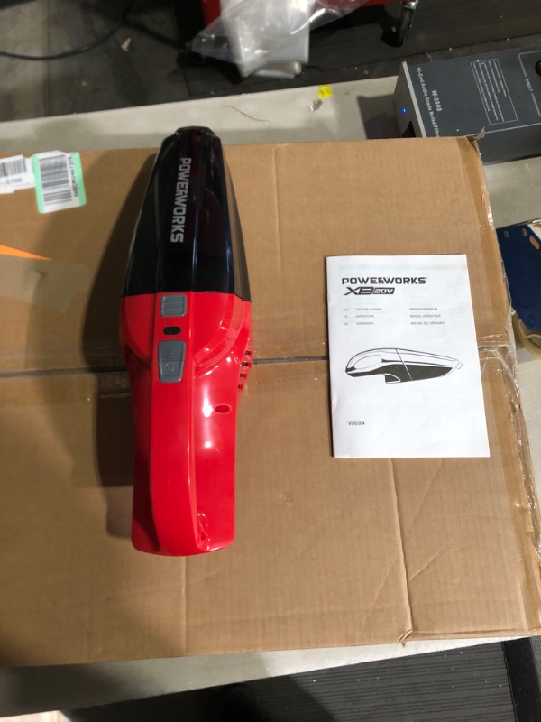 Photo 2 of ***BATTERY NOT INCLUDED - UNABLE TO TEST***
Powerworks 20V Cordless Handheld Vacuum, Battery & Charger not Included