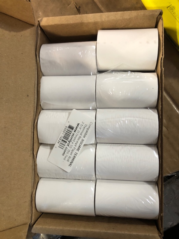 Photo 2 of Vonlyst Receipt Paper Roll for Square Terminal Credit Card Machine (10 rolls)